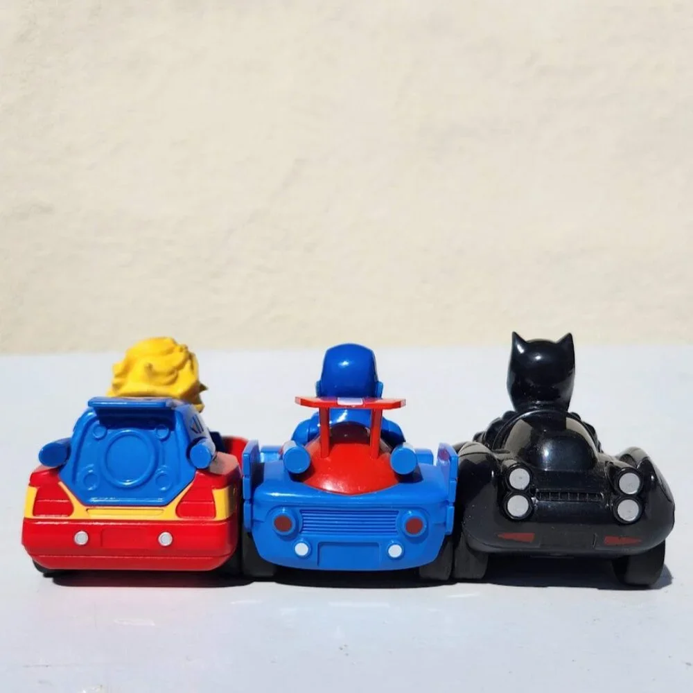 Marvel Superhero Cars Vehicles Bundle 3 Set Pull Back Black Panther Captain Amer